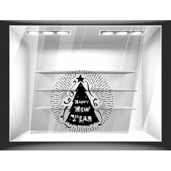 Χριστουγεννιάτικο Αυτοκόλλητο - Χριστουγεννιάτικο Δέντρο