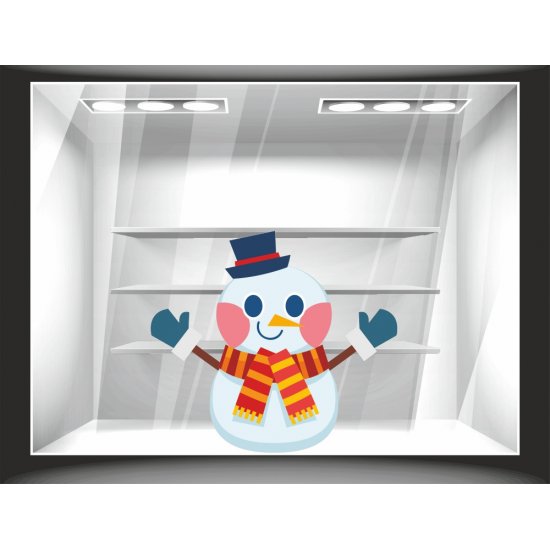 Window sticker - Snowman