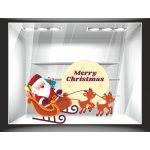 Window sticker - Santa Claus With Gifts