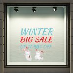 Αυτοκόλλητο χειμερινών εκπτώσεων - Εκπτώσεις 34