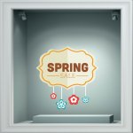 Αυτοκόλλητο βιτρίνας - Άνοιξη - Ανοιξιάτικες Εκπτώσεις 20