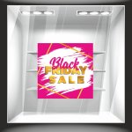 Αυτοκόλλητο Εκπτώσεων - Black Friday 86