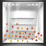 Αυτοκόλλητο βιτρίνας - Φθινοπωρινά Φύλλα 2 (Σετ 36 φύλλα)