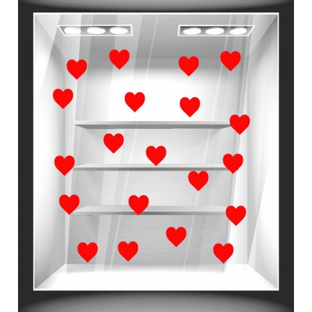 Αυτοκόλλητο Αγίου Βαλεντίνου - Σετ καρδιές (20 κομμάτια)