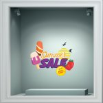 Αυτοκόλλητο εκπτώσεων - Summer sale 52