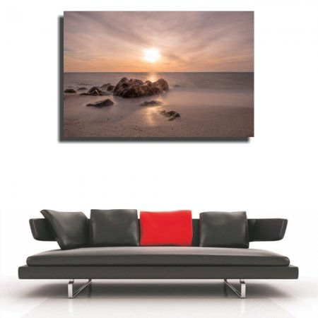 Πίνακας - Παραλία Ηλιοβασίλεμα 