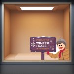 Αυτοκόλλητο χειμερινών εκπτώσεων - Εκπτώσεις 7