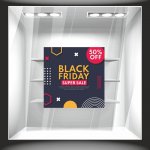 Αυτοκόλλητο Εκπτώσεων - Black Friday 91