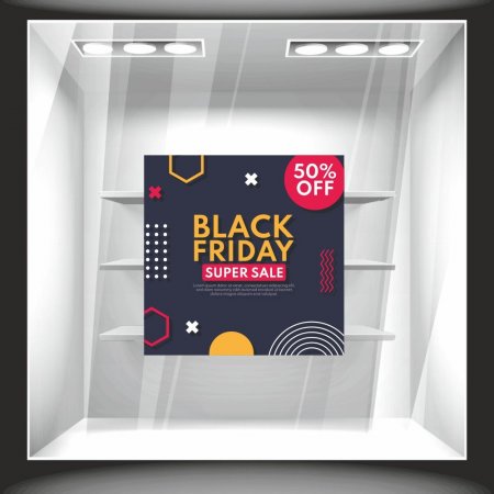 Αυτοκόλλητο Εκπτώσεων - Black Friday 91