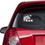 Αυτοκόλλητο αυτοκινήτου - 4x4