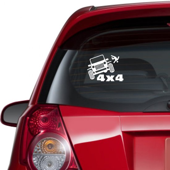 Αυτοκόλλητο αυτοκινήτου - 4x4 Αυτοκόλλητο αυτοκινήτου - 4x4