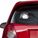 Αυτοκόλλητο αυτοκινήτου - Baby in car