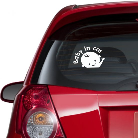 Αυτοκόλλητο αυτοκινήτου - Baby in car