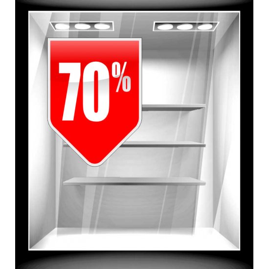 Αυτοκόλλητο Εκπτώσεων - Εκπτωτικό 80