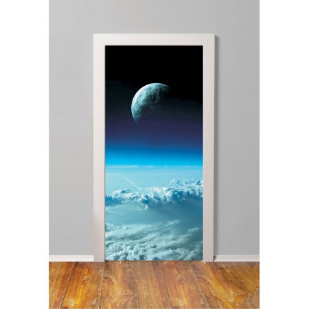 Αυτοκόλλητο πόρτας - Υδρόγειος στα σύννεφα