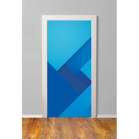 Αυτοκόλλητο πόρτας - Μπλε αποχρώσεις