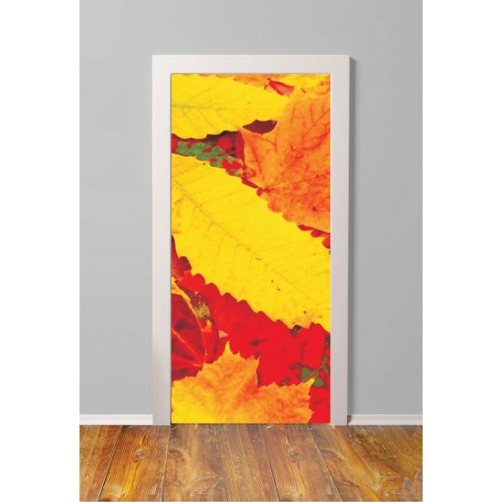 Door Sticker - Fallen leaves