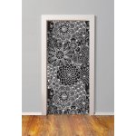 Αυτοκόλλητο πόρτας - Ρετρό σχέδιο 2