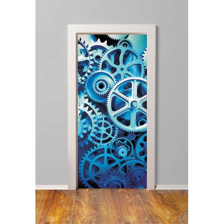 Αυτοκόλλητο πόρτας - Γρανάζια