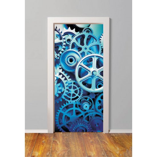 Αυτοκόλλητο πόρτας - Γρανάζια