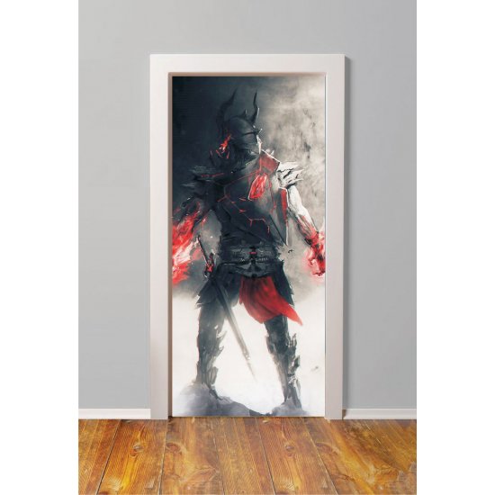 Αυτοκόλλητο πόρτας - Πολεμιστής