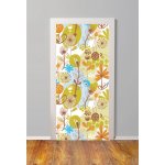 Αυτοκόλλητο πόρτας - Φλοράλ μοτίβο