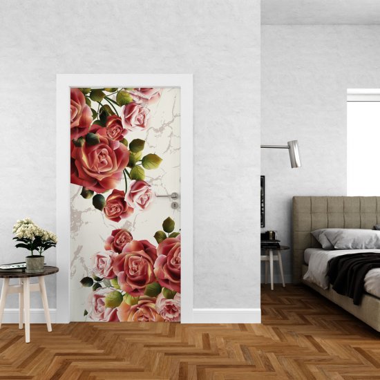 Αυτοκόλλητο πόρτας - Τριαντάφυλλα Αυτοκόλλητο πόρτας - Τριαντάφυλλα