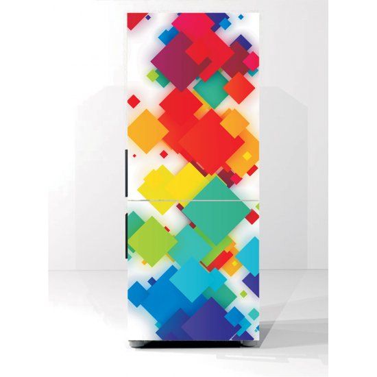 Αυτοκόλλητο ψυγείου - Παλέτα τετραγώνων