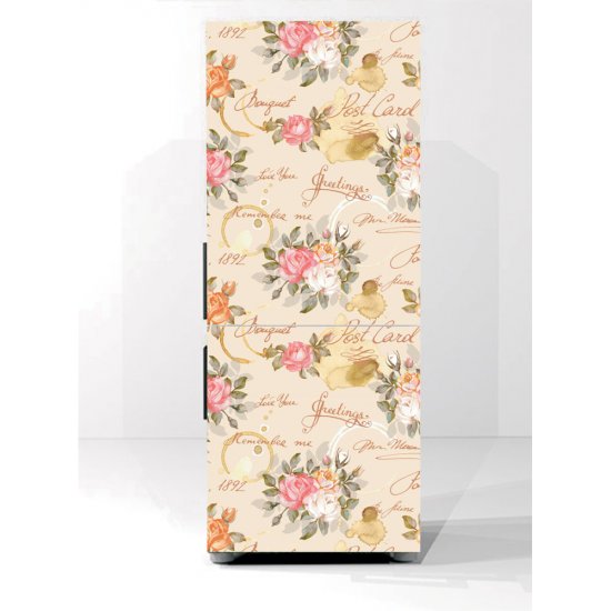 Αυτοκόλλητο ψυγείου - Vintage flowers