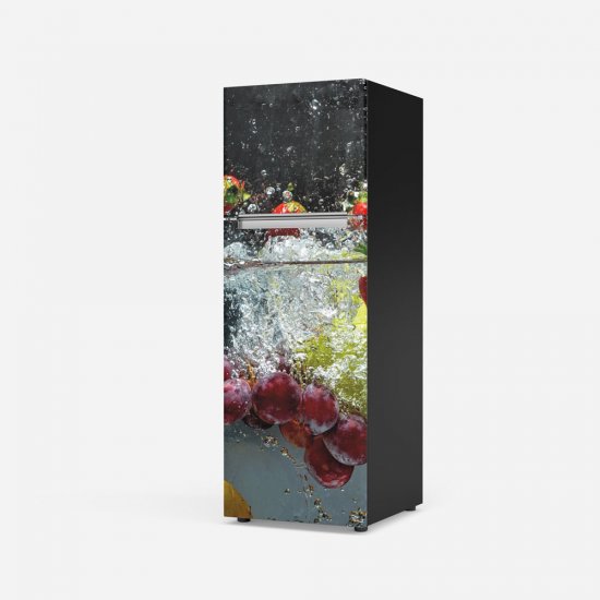 Αυτοκόλλητο ψυγείου - Φρούτα σε Νερό 01