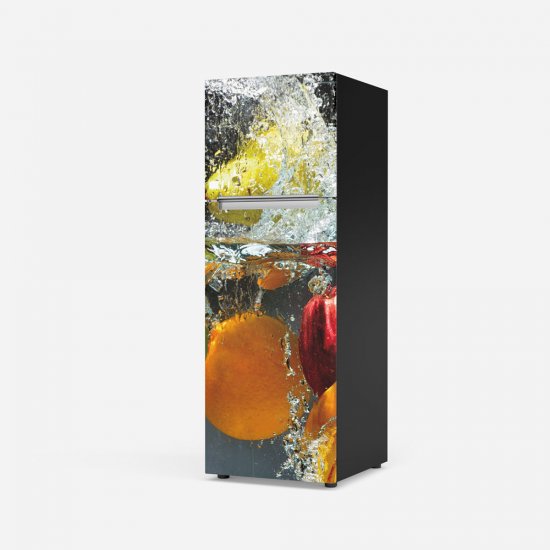 Αυτοκόλλητο ψυγείου - Φρούτα σε Νερό 02