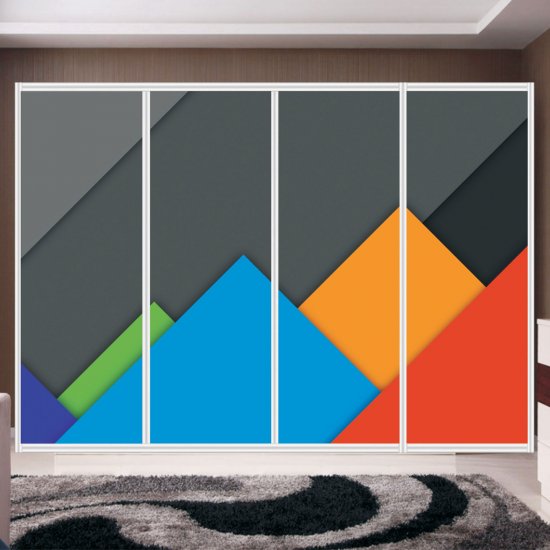 Αυτοκόλλητο ντουλάπας - Abstract design Αυτοκόλλητο ντουλάπας - Abstract design