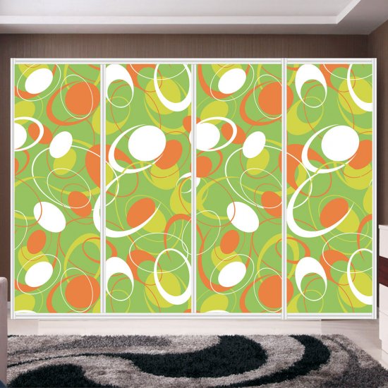 Wardrobe Sticker - Oval Designs