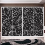 Αυτοκόλλητο ντουλάπας - Λευκές γραμμές