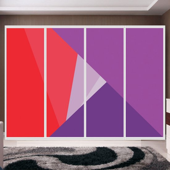 Αυτοκόλλητο ντουλάπας - Τρίγωνα