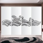 Αυτοκόλλητο ντουλάπας - Κύματα