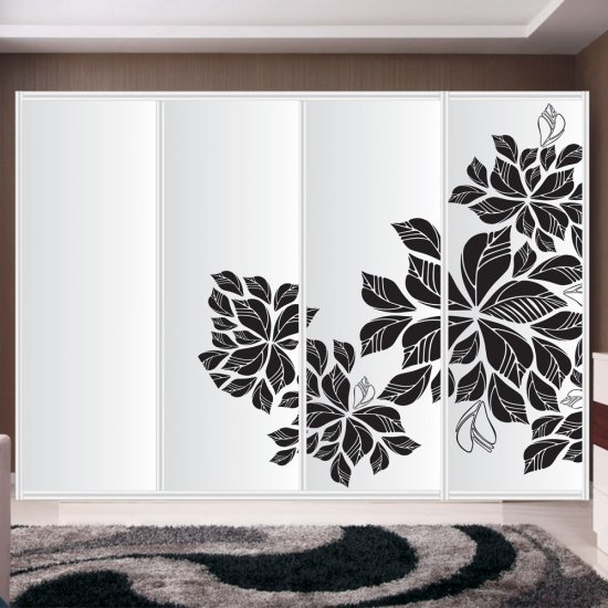 Αυτοκόλλητο ντουλάπας - Φύλλα Αυτοκόλλητο ντουλάπας - Φύλλα