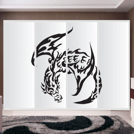 Αυτοκόλλητο ντουλάπας - Dragon