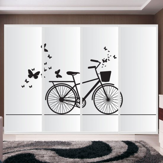 Αυτοκόλλητο ντουλάπας - Ποδήλατο Αυτοκόλλητο ντουλάπας - Ποδήλατο