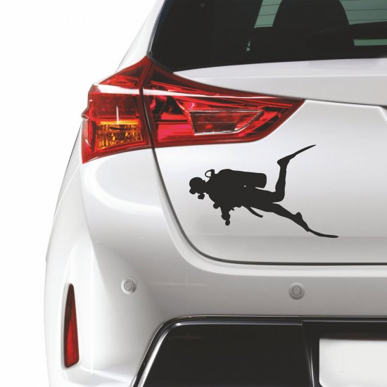 Αυτοκόλλητο αυτοκινήτου - Δύτης