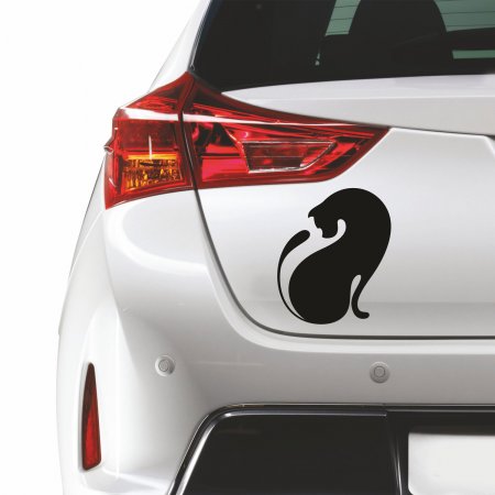 Car sticker - Black cat