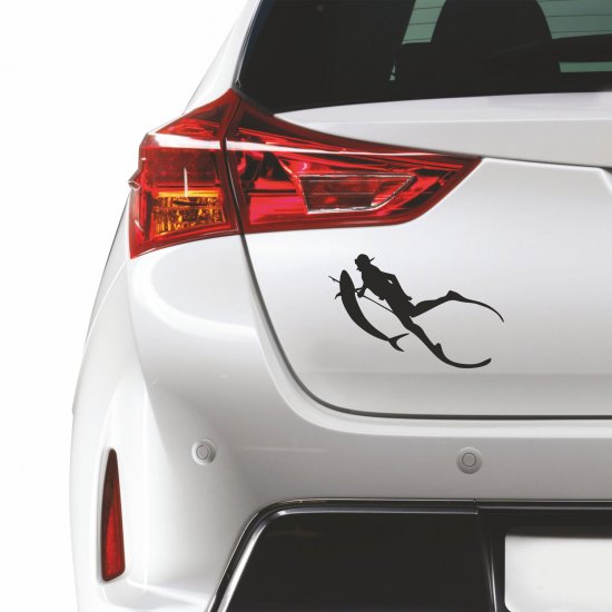 Αυτοκόλλητο αυτοκινήτου - Ψαροτούφεκο Αυτοκόλλητο αυτοκινήτου - Ψαροτούφεκο