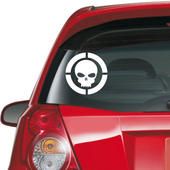 Αυτοκόλλητο αυτοκινήτου - Κρανίο 03 Αυτοκόλλητο αυτοκινήτου - Κρανίο 03