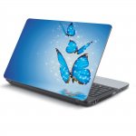 Αυτοκόλλητο Laptop - Blue butterflies