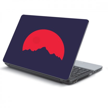 Αυτοκόλλητο Laptop - Red moon
