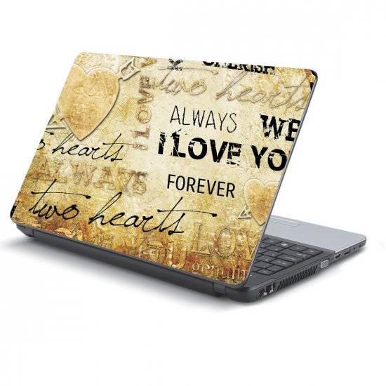 Αυτοκόλλητο Laptop - Vintage love words Αυτοκόλλητο Laptop - Vintage love words