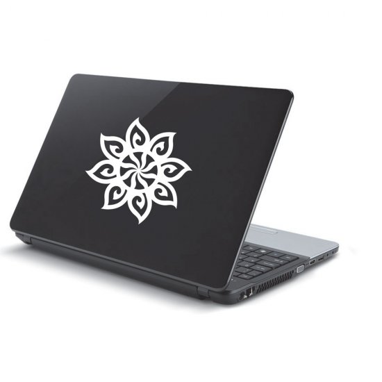 Αυτοκόλλητο Laptop - Tribal λουλούδι Αυτοκόλλητο Laptop - Tribal λουλούδι