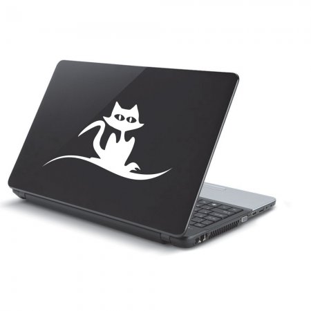 Αυτοκόλλητο Laptop - Γάτα