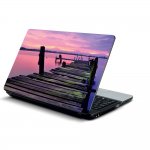 Αυτοκόλλητο Laptop - Ξύλινη προβλήτα