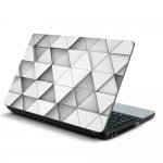 Αυτοκόλλητο Laptop - Άσπρα Τρίγωνα